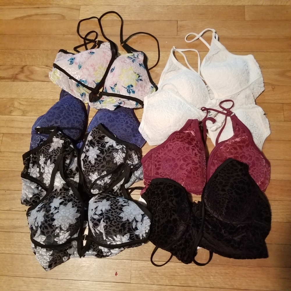 Eight Victoria's Secret Pink Bralettes